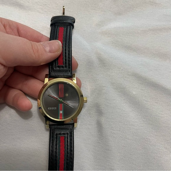 Gucci Accessories Gucci Watch Black Leather Needs Battery Poshmark